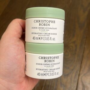 christophe robin Hydrating Cream Scrub New hair set! Hair scrub exfoliate 2 pack